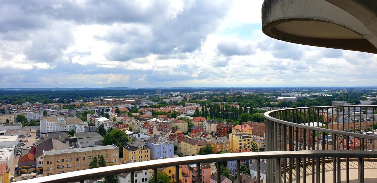 Suite-Xxi City View Hotelturm Augsburg Dış mekan fotoğraf