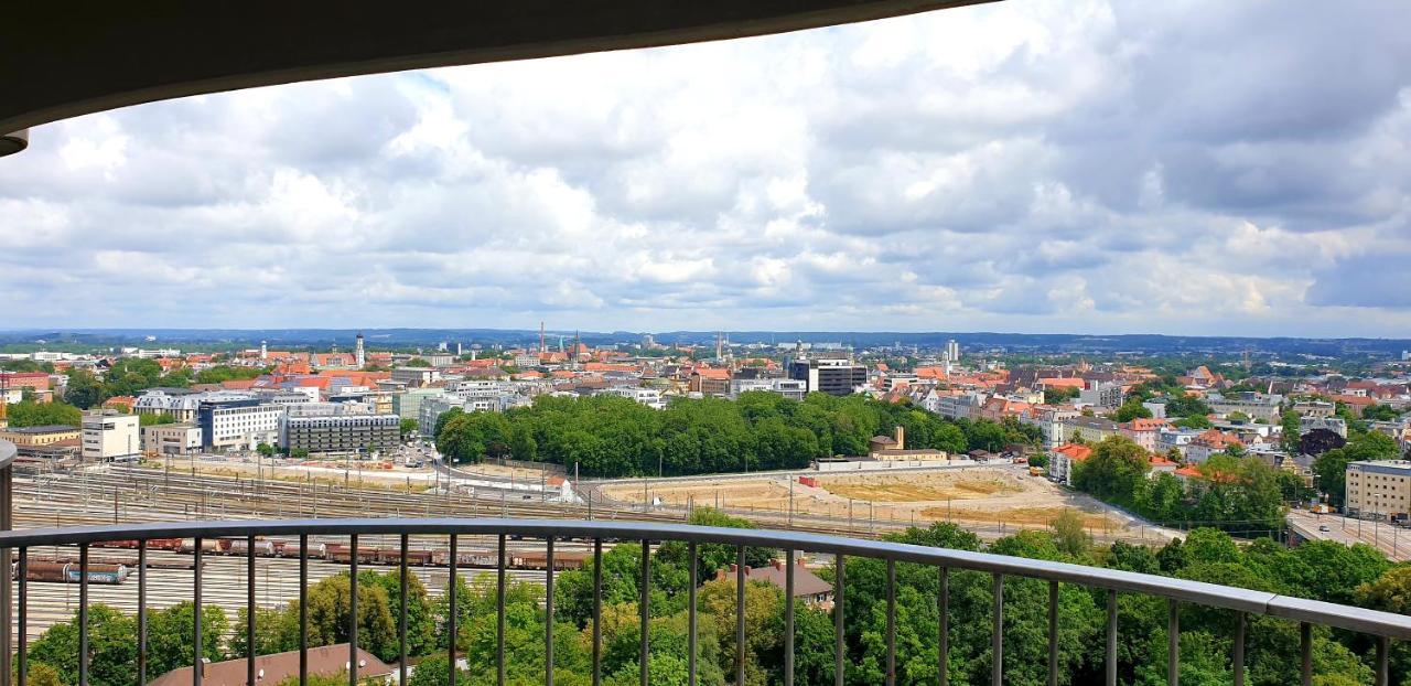 Suite-Xxi City View Hotelturm Augsburg Dış mekan fotoğraf
