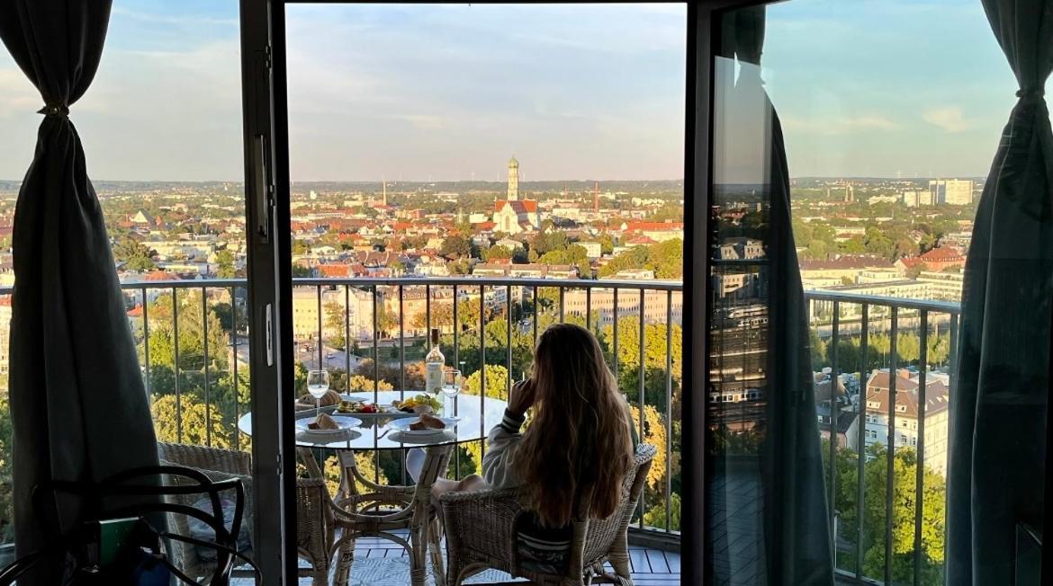Suite-Xxi City View Hotelturm Augsburg Dış mekan fotoğraf