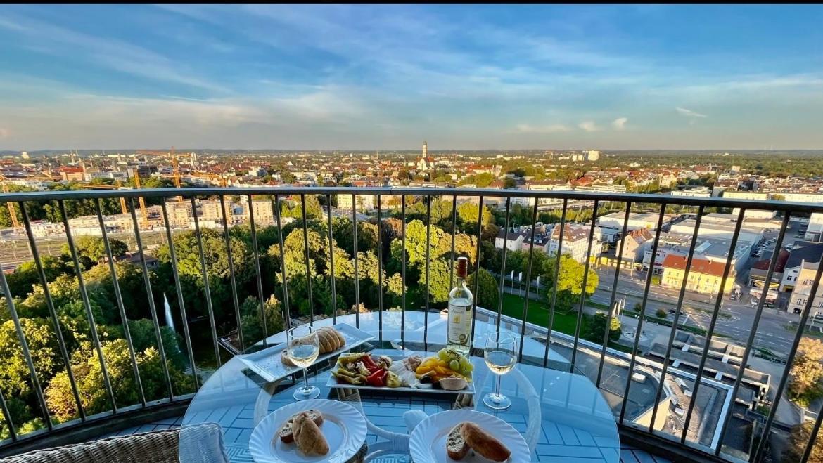 Suite-Xxi City View Hotelturm Augsburg Dış mekan fotoğraf